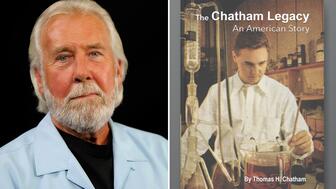 Tom Chatham, left, has written his first book, “The Chatham Legacy, An American Story.” It will be available to purchase at the JCK jewelry trade show in Las Vegas. 20230418_Tom Chatham book.jpg