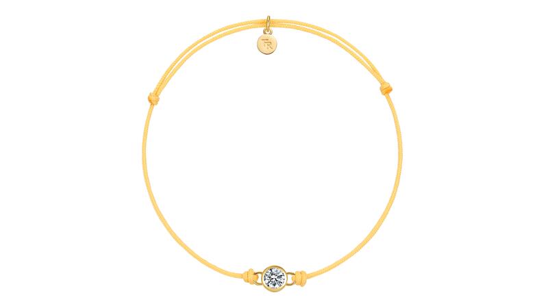 Lightbox The Future Rocks yellow cord lab-grown diamond necklace