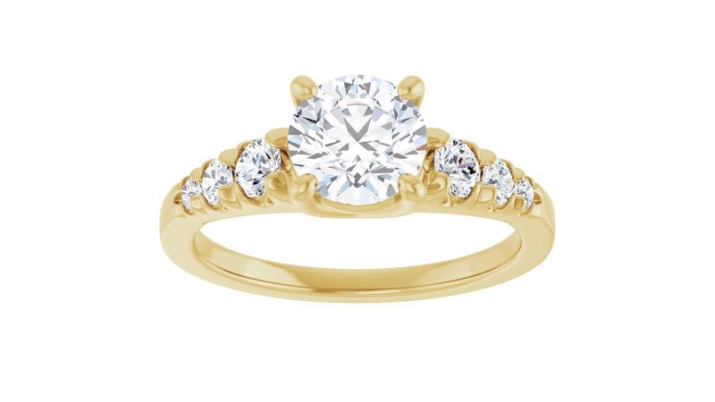 Stuller lab-grown diamond ring