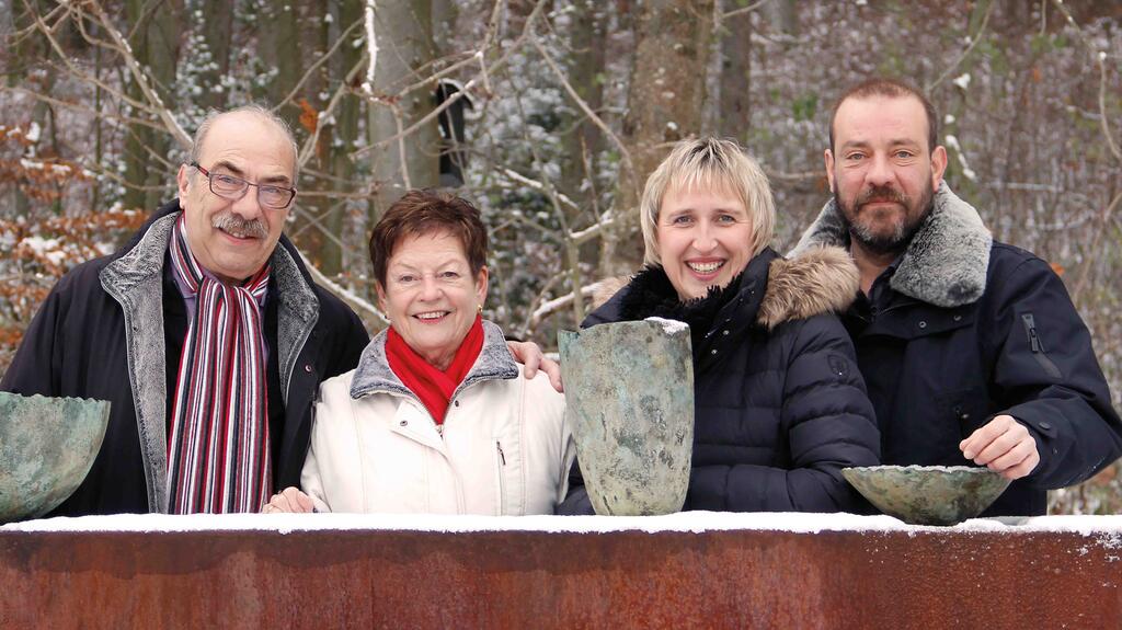 Bernd, Hanne, Jutta, and Tom Munsteiner family