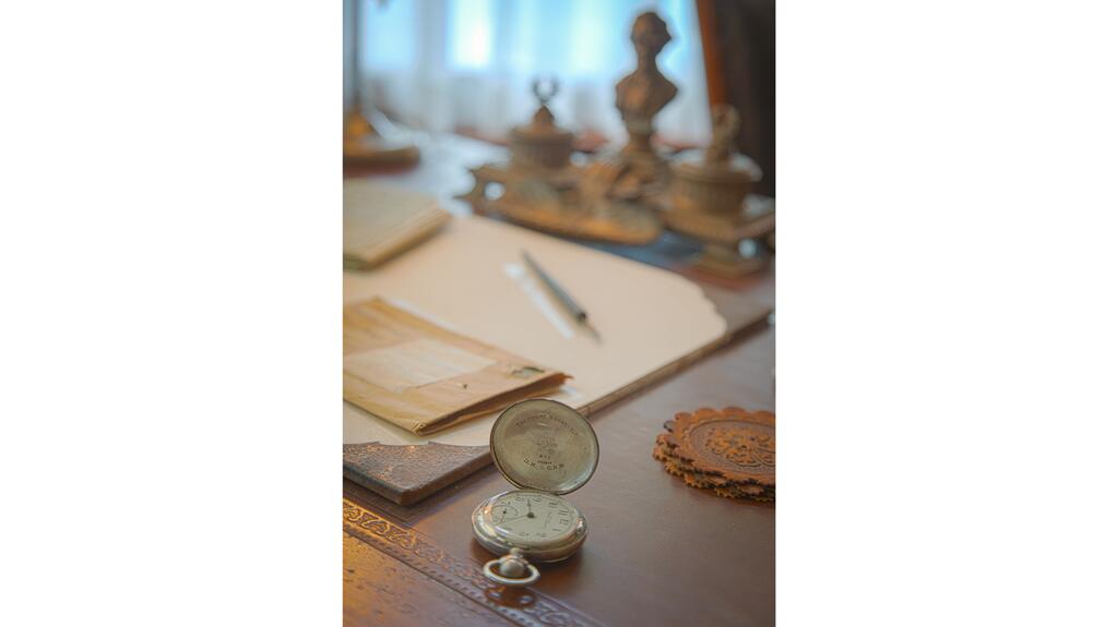 Theodore Roosevelt’s silver watch resting on the desk in his office (Photo courtesy of NPS) Theodore “Teddy” Roosevelt’s pocket watch
