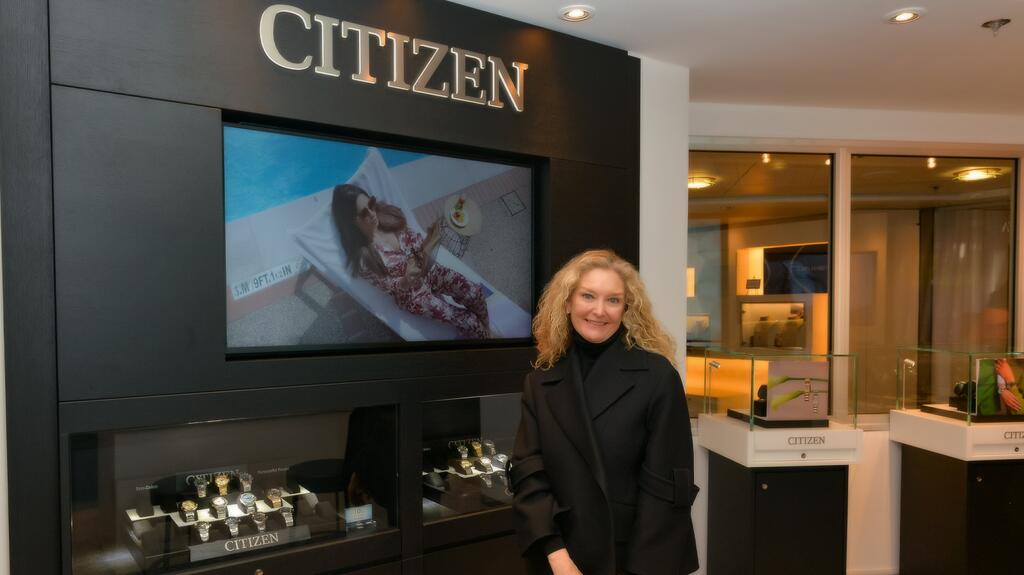 Caryl Capeci, Starboard’s senior vice president, fine jewelry and watches, in the new Citizen at-sea boutique Caryl Capeci