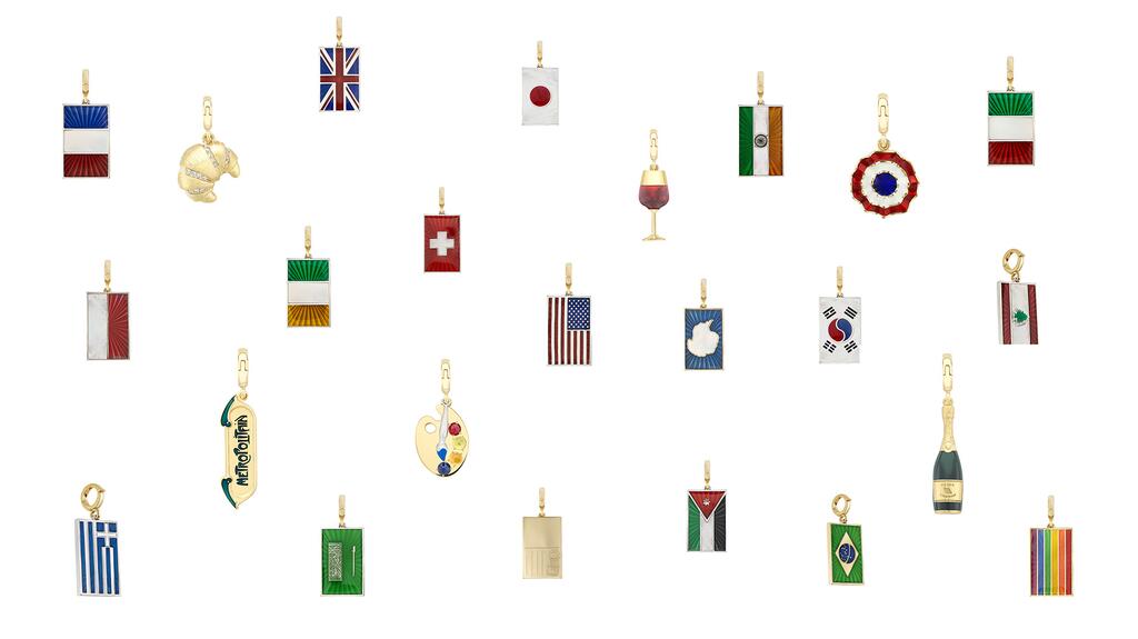 Venyx’s 18-karat yellow gold charms. Venyx x Paris Olympics Charms