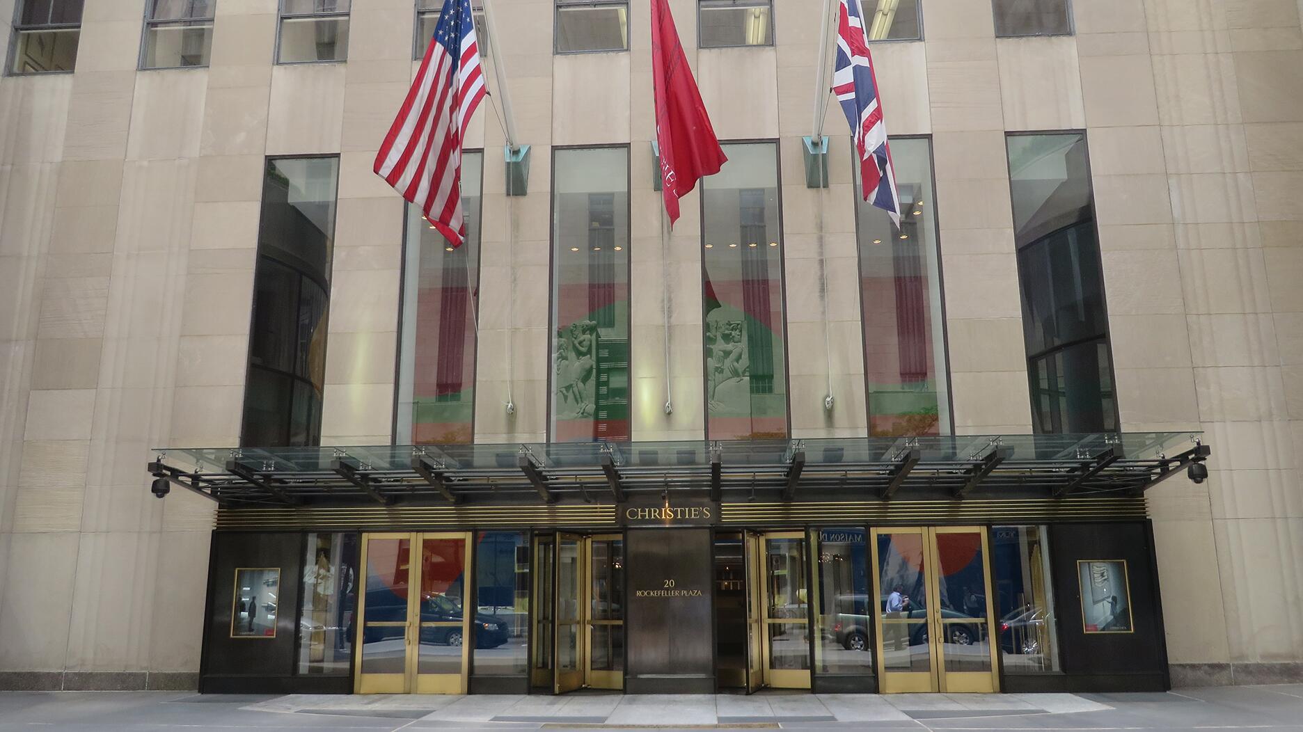 Christie’s New York headquarters. The auction house’s website has been offline since Thursday evening amid what it has described as a “technology security issue.” (Image courtesy of Leonard J. DeFrancisci/Wikipedia) Christie’s New York