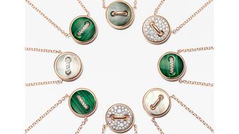 Necklaces from Kering-owned Pomellato’s new “Pom Pom Dot” collection. Kering posted an 11 percent year-over-year drop in sales in Q1, though Pomellato and Boucheron had a solid quarter. Pomellato Pom Pom Dot necklaces
