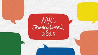 New York City Jewelry Week will be held from Nov. 13-19 at venues across the city. New York City Jewelry Week 2023 logo