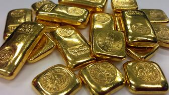 On Tuesday, the U.S. Treasury Department announced sanctions against Midas Resources SARLU, Diamville SAU, Industrial Resources General Trading, Limited Liability Company DM, and Andrey Nikolayevich Ivanov. The department alleges these four companies and one individual are involved in illicit gold dealings that help fund the Wagner Group. (Stock photo) Stock photo of gold bars