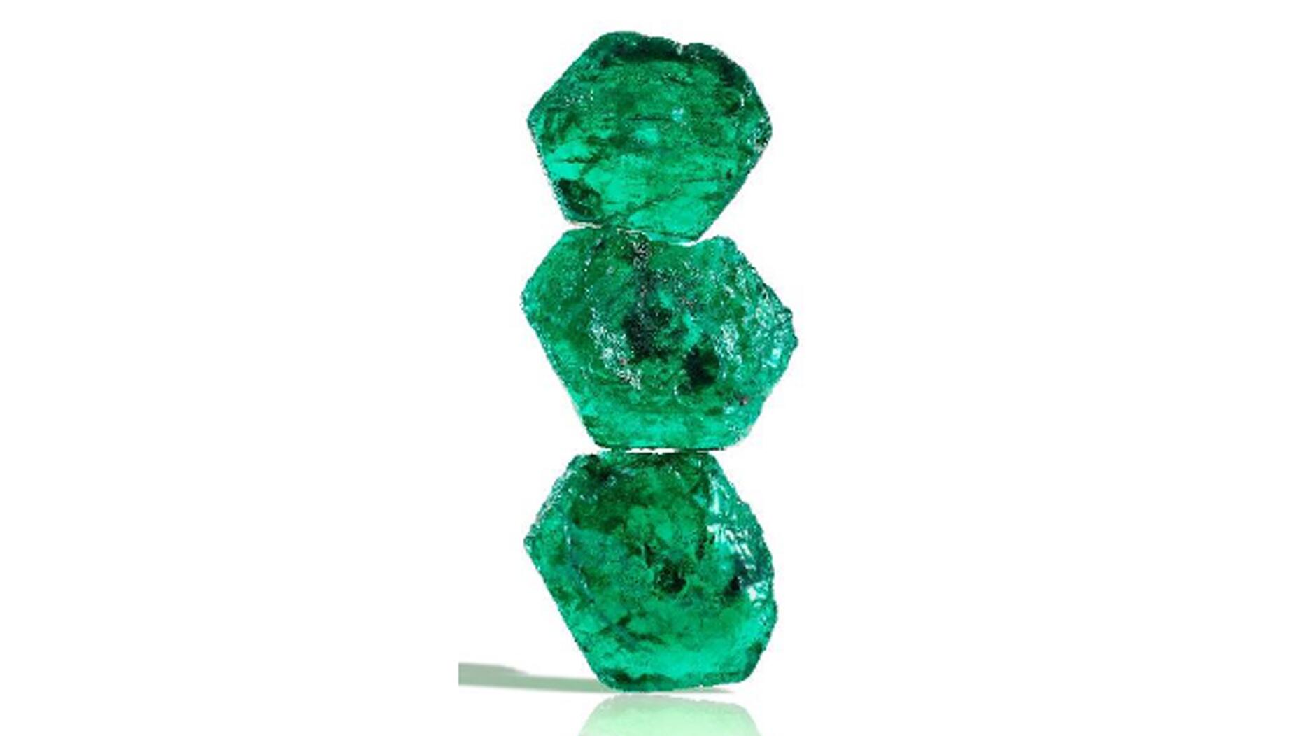 Gemfields reported strong results at its recent emerald auction, including a new record price-per-carat average. Gemfields rough emerald