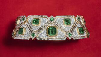 From unique gemstone cuts to this emerald and diamond collar “fit for a museum,” here are some of the best creations from the late Marina Bulgari, better known as Marina B. (Photo courtesy of Windsor Jewelers) Marina B emerald collar