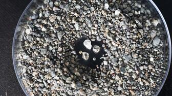 De Beers Group mined 6.9 million carats of diamond in the first quarter, down from 8.9 million in the same period last year. The company expects its annual output to be 3 million carats lower than originally forecast. (©De Beers Group/Photo credit: Ben Perry @ Armoury Films) Stock image of rough diamonds mined by De Beers