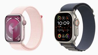 Apple confirmed Monday it will stop selling the Apple Watch Series 9 (left) and the Apple Watch Ultra 2 online beginning Dec. 21 and in stores after Dec. 24. The watches came out in late September, shortly after the release of the iPhone 15. (Photos courtesy of Apple) Apple Watch Series 9 and Apple Watch Ultra 2