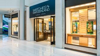 Watches of Switzerland’s store in the Mall of America in Bloomington, Minnesota. The retailer lowered its full-year guidance following a “volatile” holiday season and a challenging macroeconomic environment. Watches of Switzerland Mall of America store