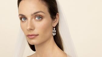 An earring from Larkspur & Hawk’s first bridal collection, geared toward brides and wedding parties. Larkspur & Hawk new bridal collection