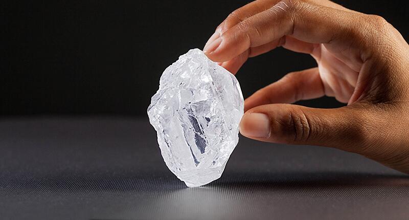 Lucara Diamond Corp. found this 1,109-carat rough diamond, later dubbed “Lesedi La Rona,” at the Karowe Mine in Botswana in November 2015. On Monday, the company announced that it had found a buyer for the stone--Graff Diamonds. 20160505_Lesedi-closeup.jpg