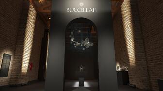 This rendering illustrates a section of Buccellati’s upcoming exhibit, “The Prince of Goldsmiths, Rediscovering the Classics,” which will open in Venice, Italy in April. Buccellati header