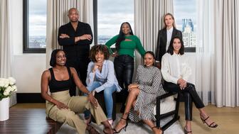 The Emerging Designers Diamond Initiative has announced the members of its third cohort, pictured alongside the Natural Diamond Council’s managing director Kristina Buckley Kayel. They are (clockwise from top left): Bernard James, Amina Sorel, NDC’s Kayel, Rosario Navi, Gwen Beloti, Jessenia Landrum, and Symoné Currie. 20230126_EDDI.jpg