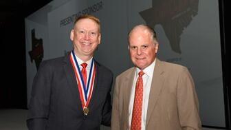 Michael Richards (left) has taken on the role of president at Underwood’s, succeeding Clayton Bromberg, who will serve as chairman. Michael Richards and Clayton Bromberg of Underwood’s