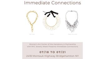 The Women’s Art Center of the Hamptons and NYC Jewelry Week Co-Founder Bella Neyman will host “Immediate Connections,” which features the work of Birabiro, Oblik Atelier, and MPR Jewelry. Immediate Connections