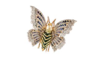 This butterfly brooch by Buccellati is one of the 20 jewels highlighted in the latest Style File celebrating bugs, birds, snakes, and more. Buccellati butterfly brooch