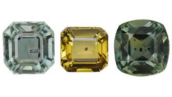 Navneet Gems & Minerals is now offering salt-and-pepper sapphires from the Songea region in Tanzania, which come in various colors, including yellow, green, and teal. Navneet Gems salt & pepper sapphires