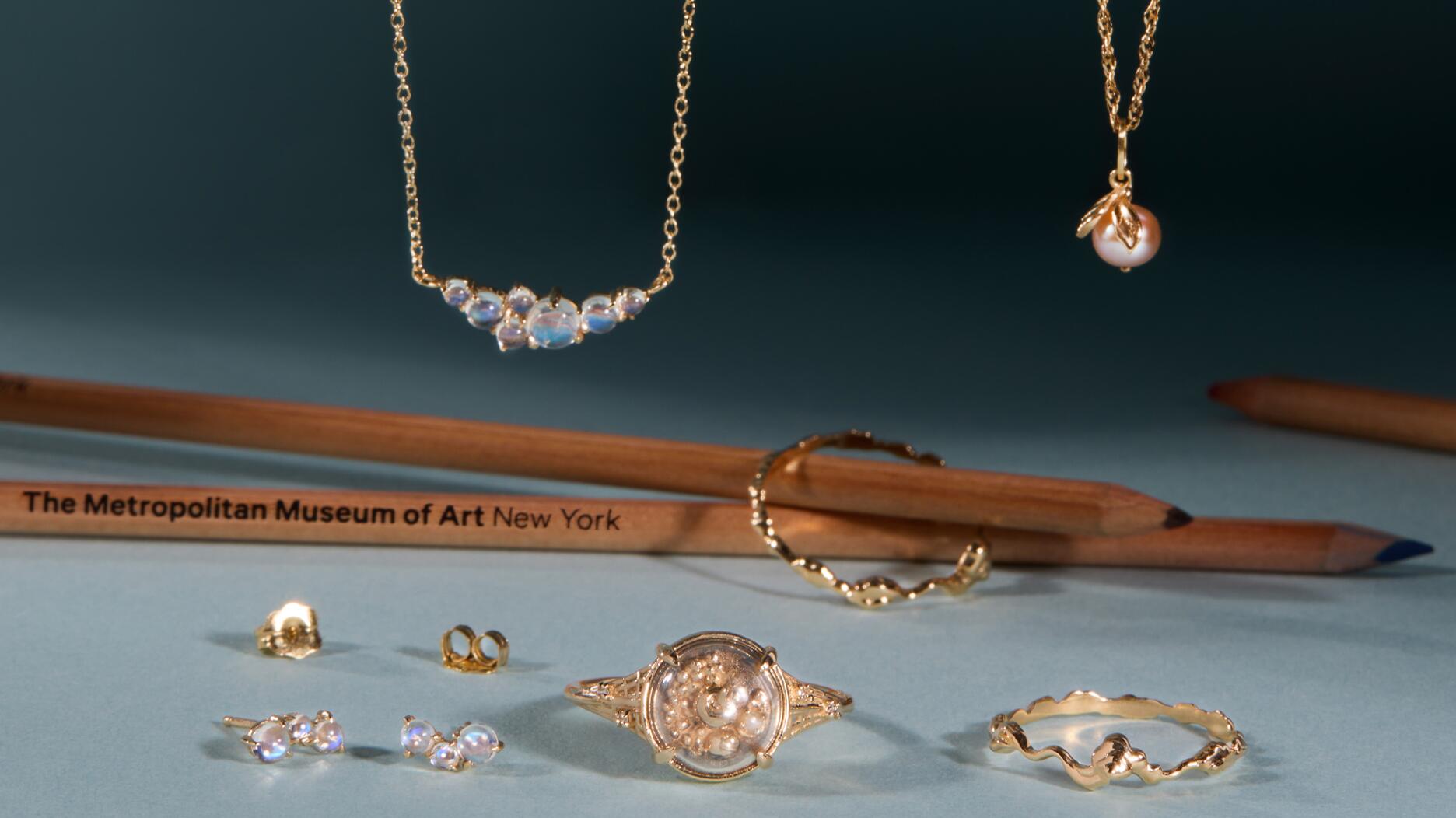 Catbird’s new jewelry collection recalls themes from the Met Costume Institute’s Spring 2024 exhibition. Catbird The Met collection
