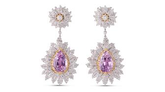 A pair of earrings from Richemont-owned Buccellati’s high jewelry offerings. Richemont’s Q1 sales were down 1 percent as the luxury giant was up against tough comparatives. Buccellati high jewelry earrings