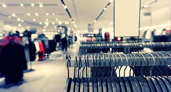 Confidence among consumers improved last month, according to The Conference Board, with U.S. shoppers feeling more optimistic about the next six months, but slightly less secure about their current situations. Stock image of a store