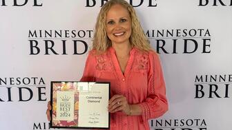 Continental Diamond, a family-owned business in St. Louis Park, Minnesota, was named “Minnesota’s Best Jeweler” by Minnesota Bride Magazine for the 15th year in a row. Pictured here is Ashley J., a custom designer and sales consultant at Continental Diamond. (Image courtesy of Continental Diamond’s Facebook page) Continental Diamond