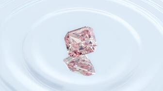A 0.94-carat Argyle pink diamond that did not sell at First State Auctions’ recent sale featuring several stones from the Argyle mine. 2021 Argyle Pink Tender diamond