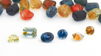The Ethical Gem Fair features responsibly sourced colored gemstones. It is next scheduled to take place from 10 a.m.-6 p.m. on Saturday, Sept. 21, and Sunday, Sept. 22, in Oakland, California. Pictured are gemstones from Columbia Gem House. Cut and rough colored gemstones